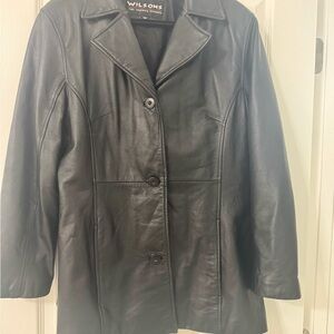 Wilson Women's Classic Black Leather Jacket